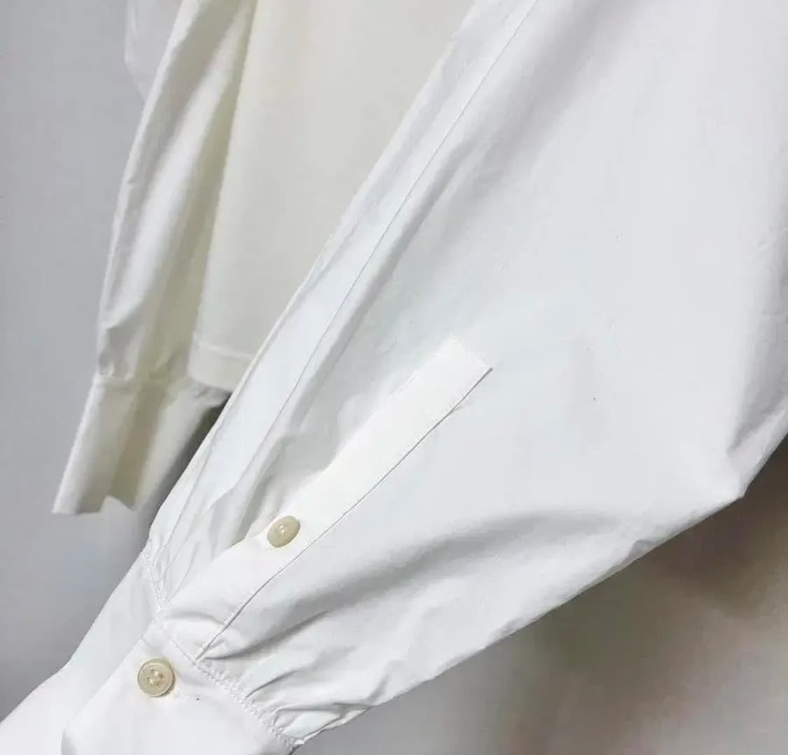 cos 코스 퍼프 슬리브 블라우스 크림 아이보리 상품이미지5