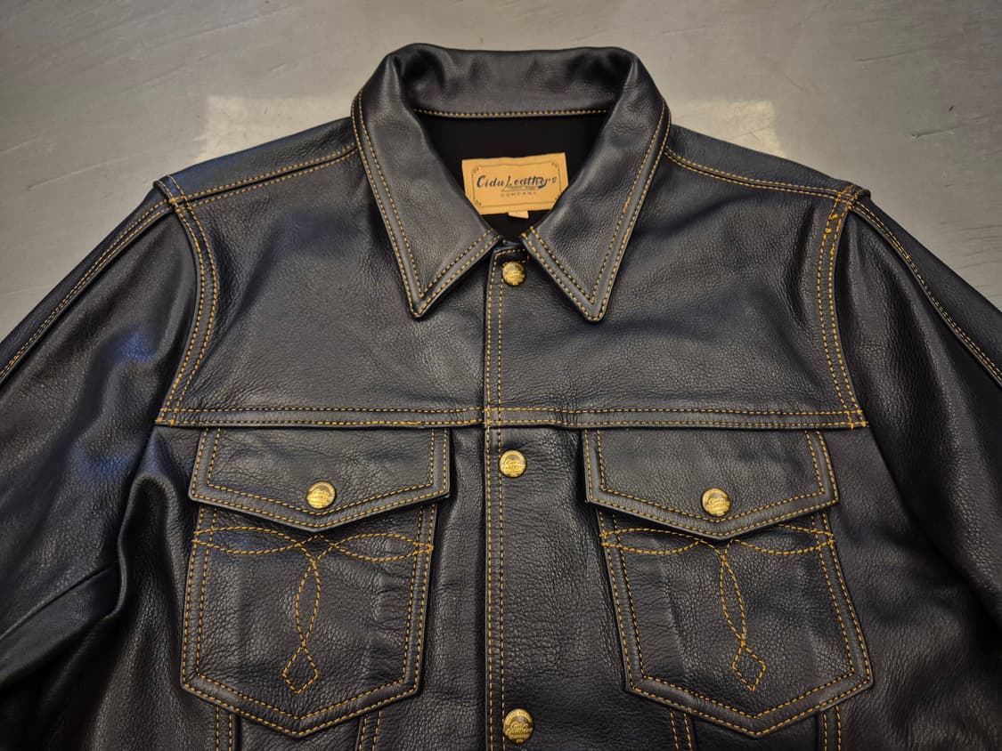 Cidu 레더 자켓 상품이미지4