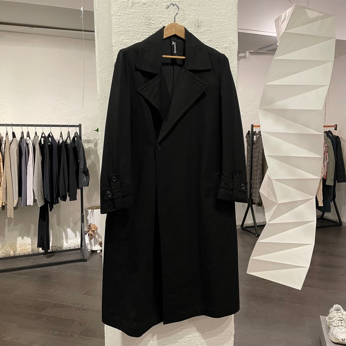 요지야마모토 코튼 더블 코트 상품이미지1