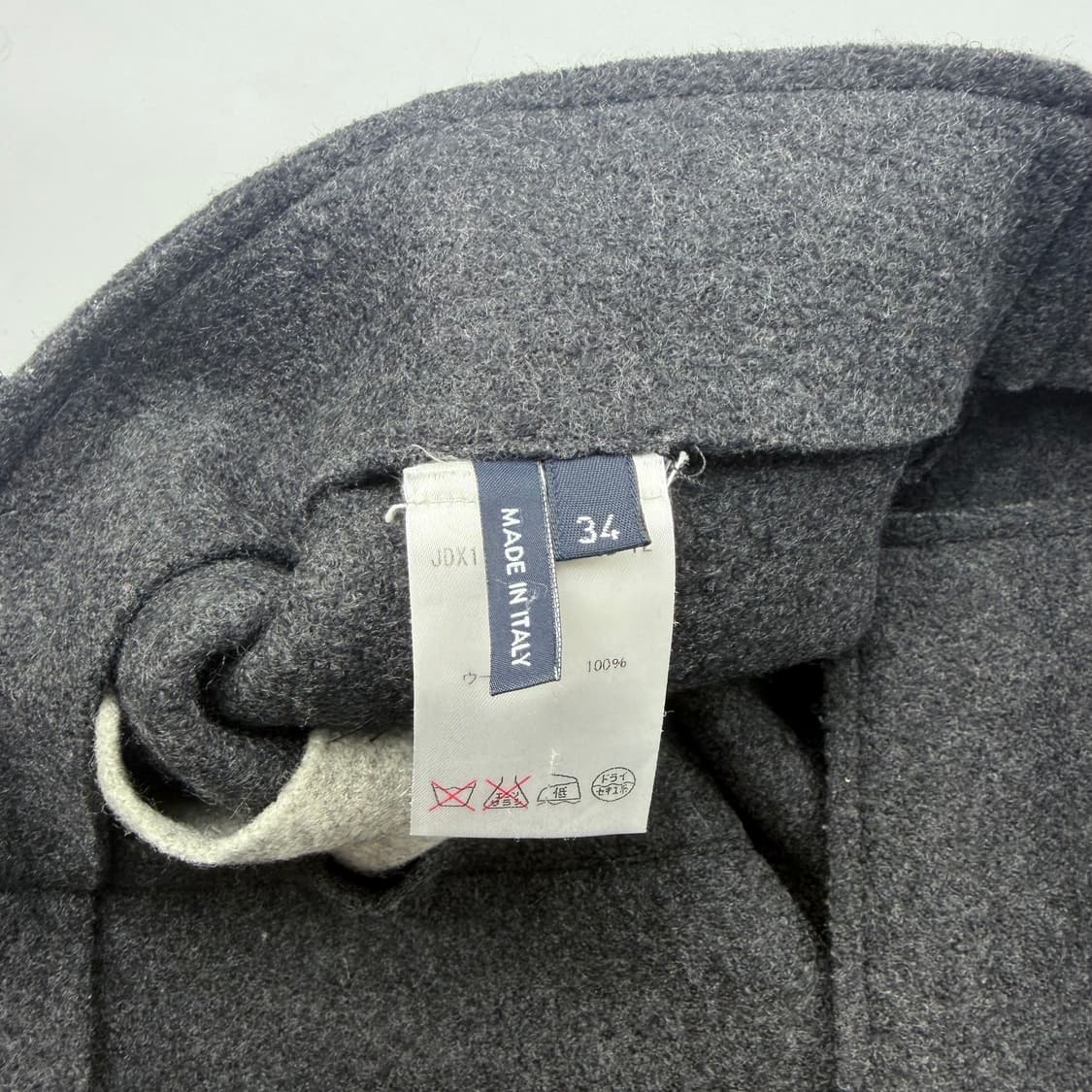 질샌더 투톤 패널 울 스커트 상품이미지5