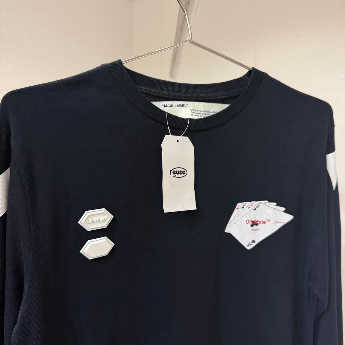오프화이트 프린팅 티셔츠(감정서⭕️) 상품이미지2