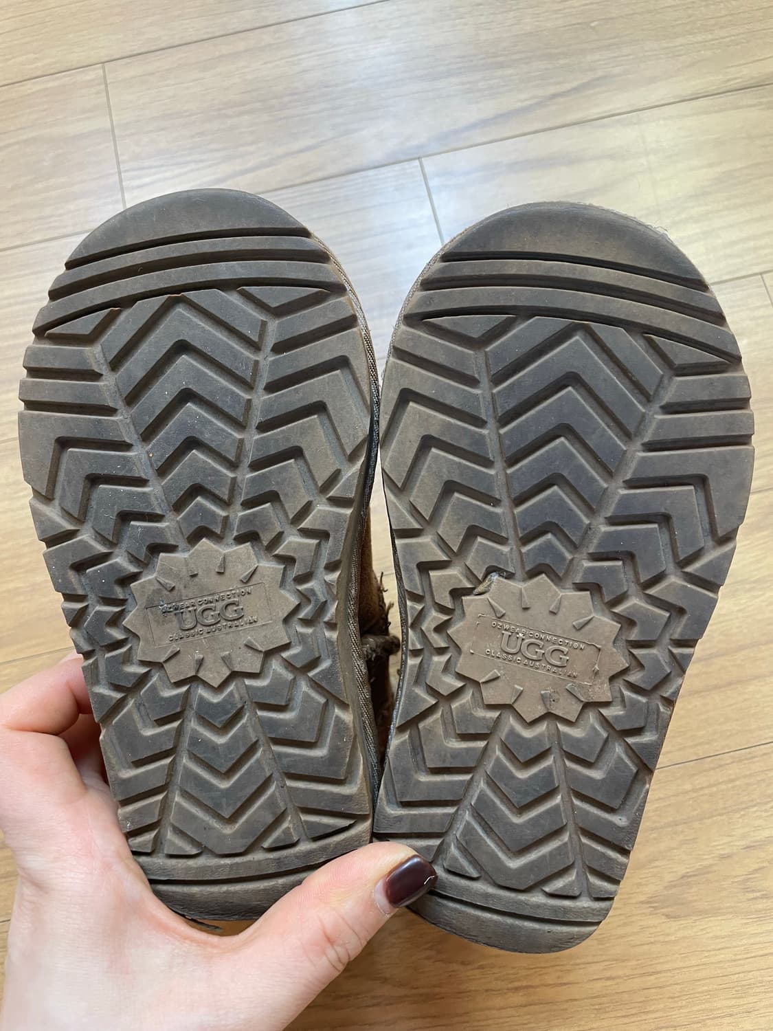 UGG 키즈 어그 부츠 165mm 브라운 상품이미지5