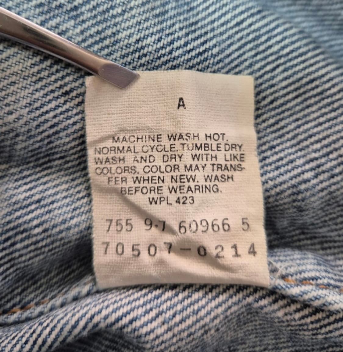 [실측 L] 80s US Made 리바이스 트러커 -113 상품이미지6