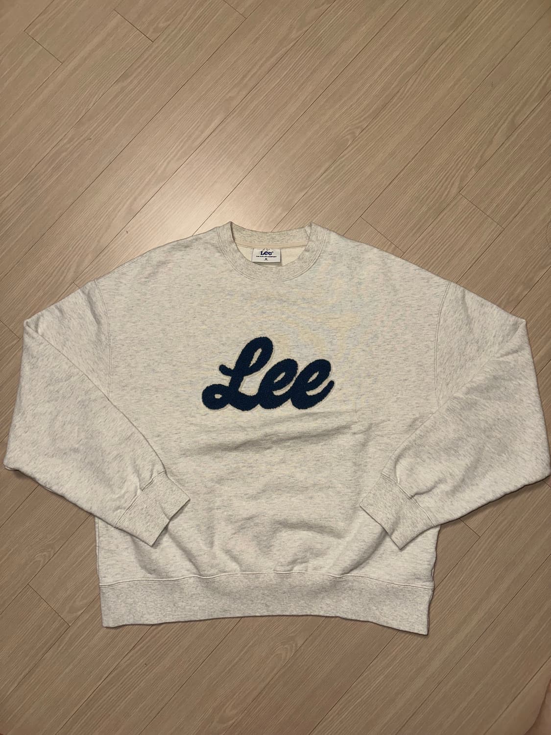 Lee 오트밀 자수 맨투맨 상품이미지1