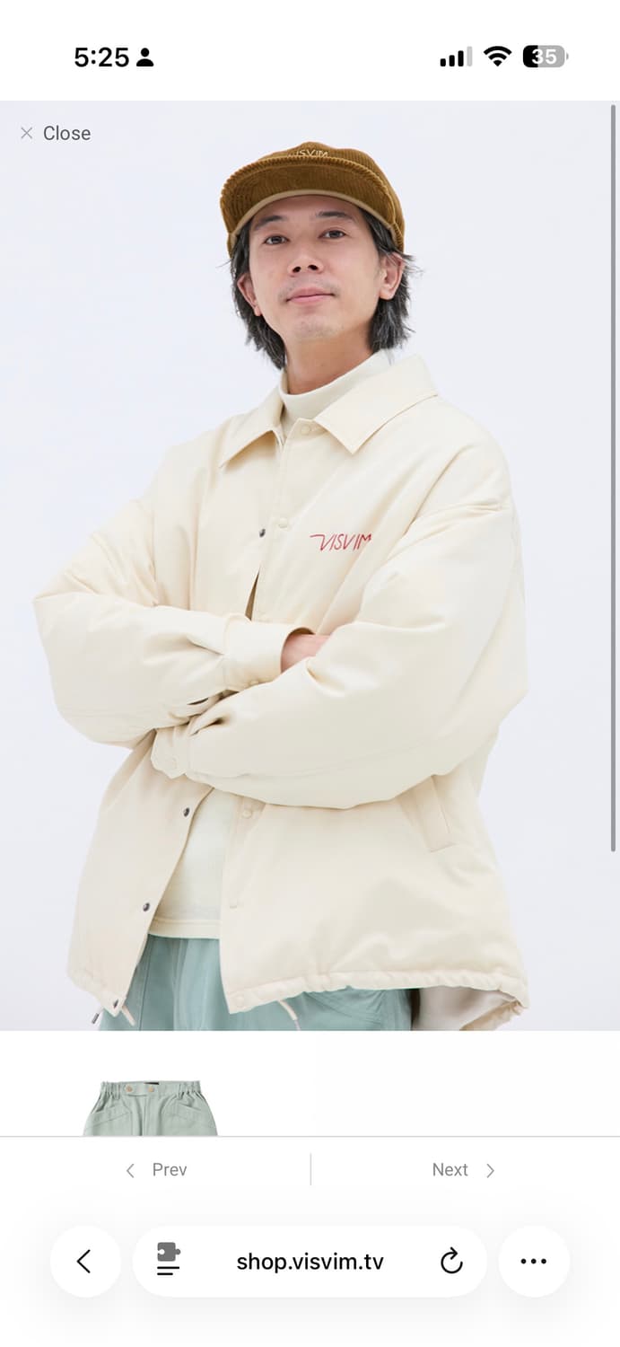 (미착용) 비즈빔 - 25FW 코치다운자켓 사이즈2 아이보리 상품이미지6