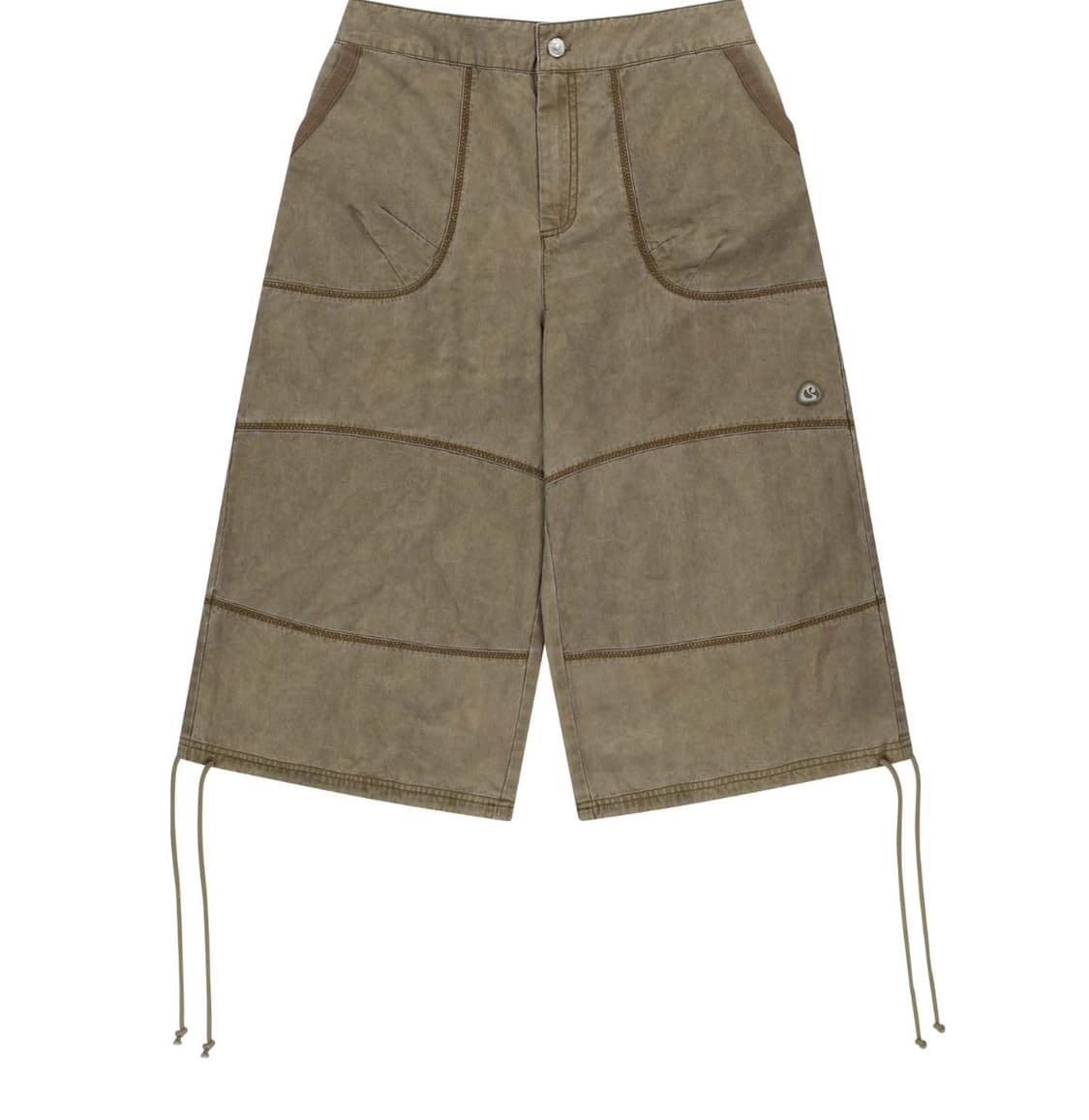 (구해요)코이세이오 지그재그 팬츠 브라운 상품이미지1