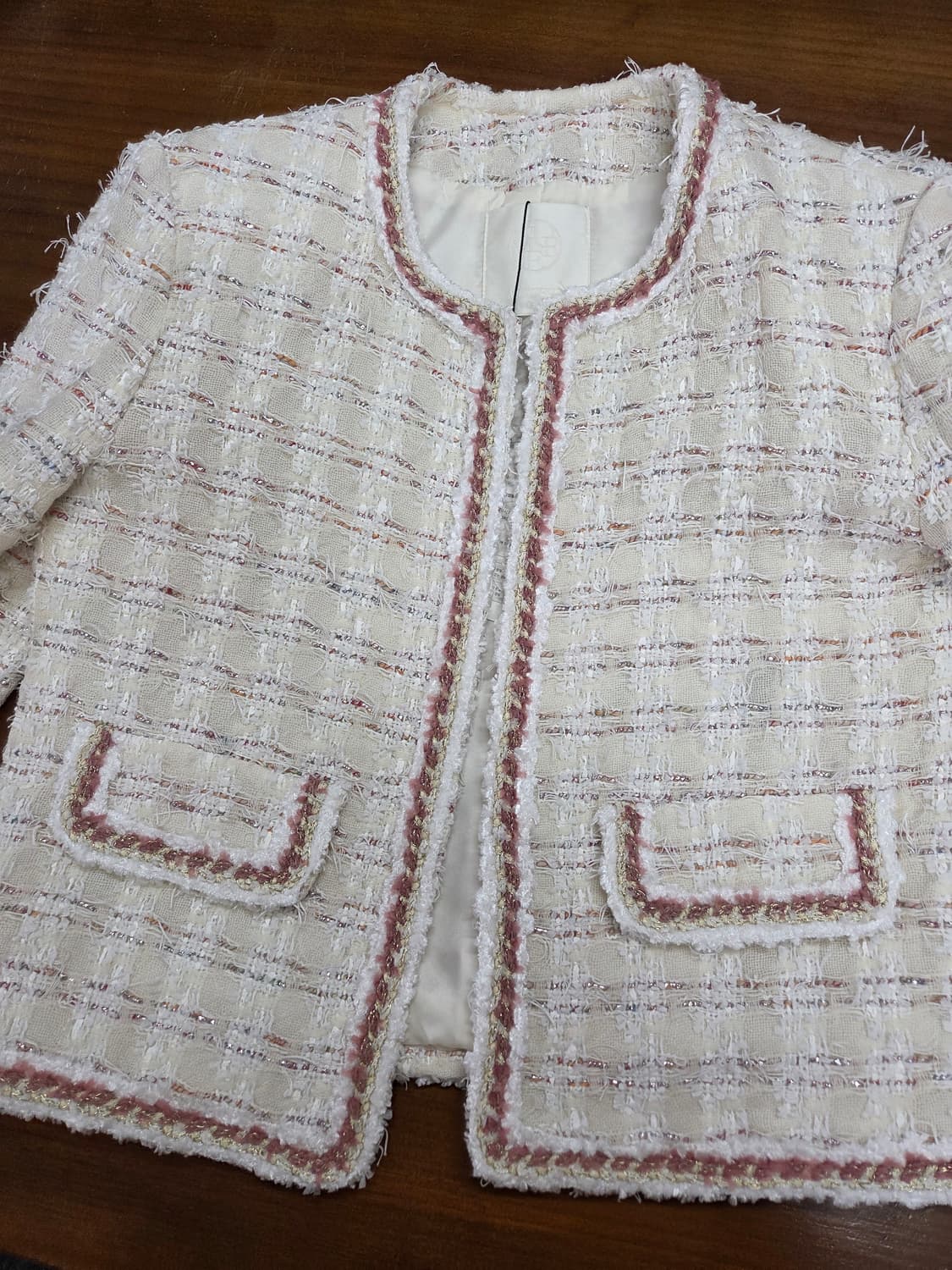 린튼(LINTON) 트위드 자켓.S 상품이미지2