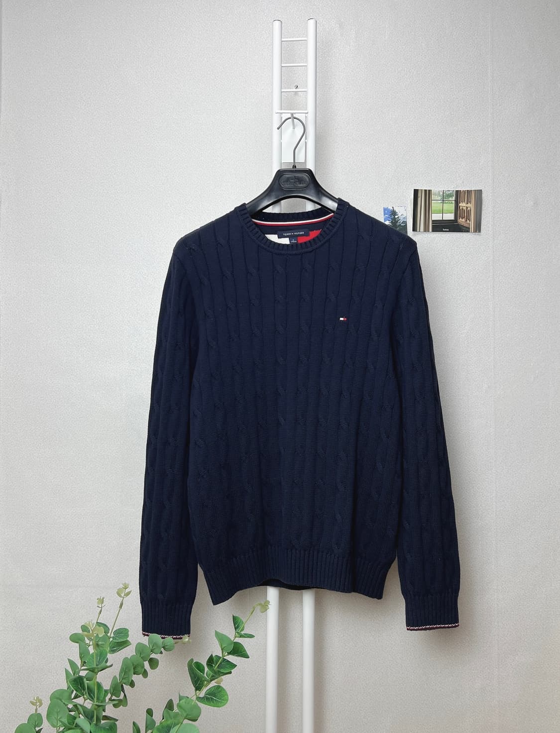 타미힐피거 남성 코튼 케이블 니트 100 상품이미지1