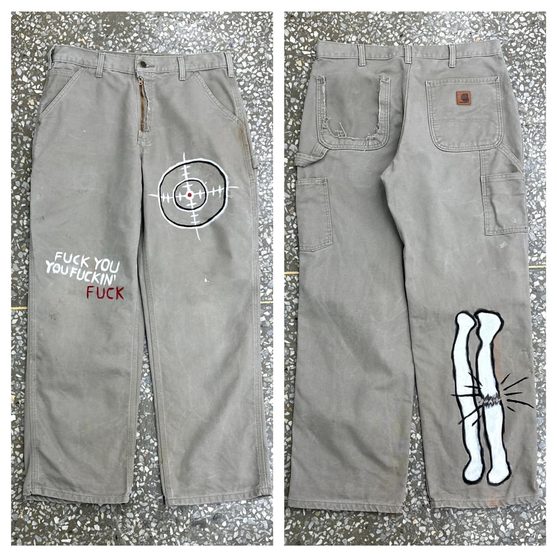 칼하트 커스텀 카펜터 팬츠 B11-DES 34 상품이미지1