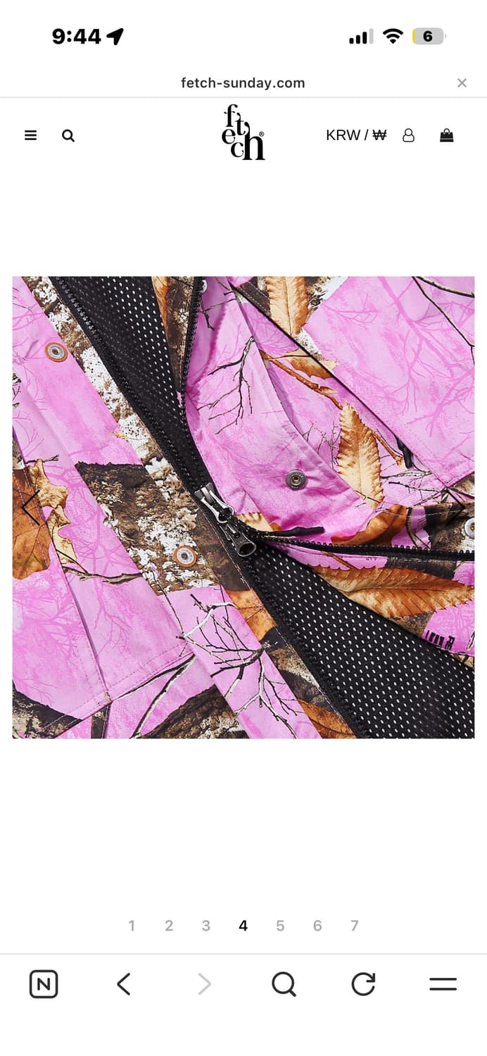 페치선데이 리얼트리 엣지 쉘 자켓 핑크 XL 상품이미지6