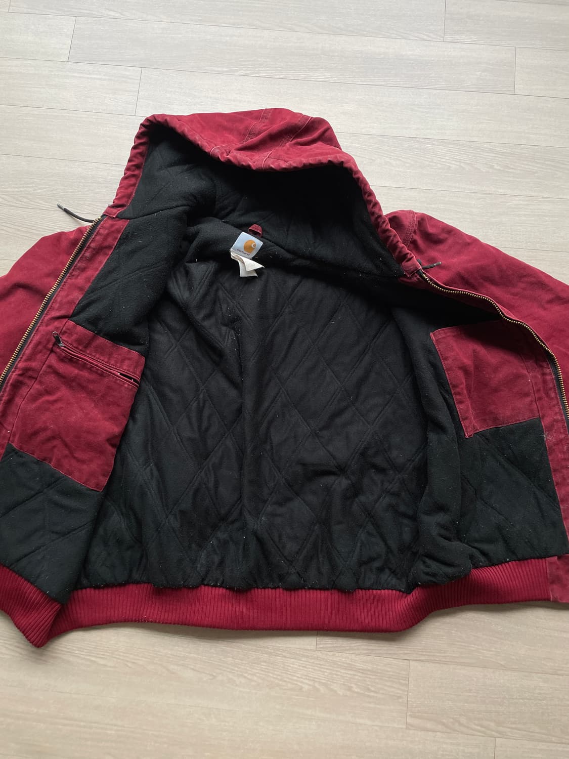 칼하트 j130 CRI 크림슨 액티브 자켓 샌드스톤 상품이미지8