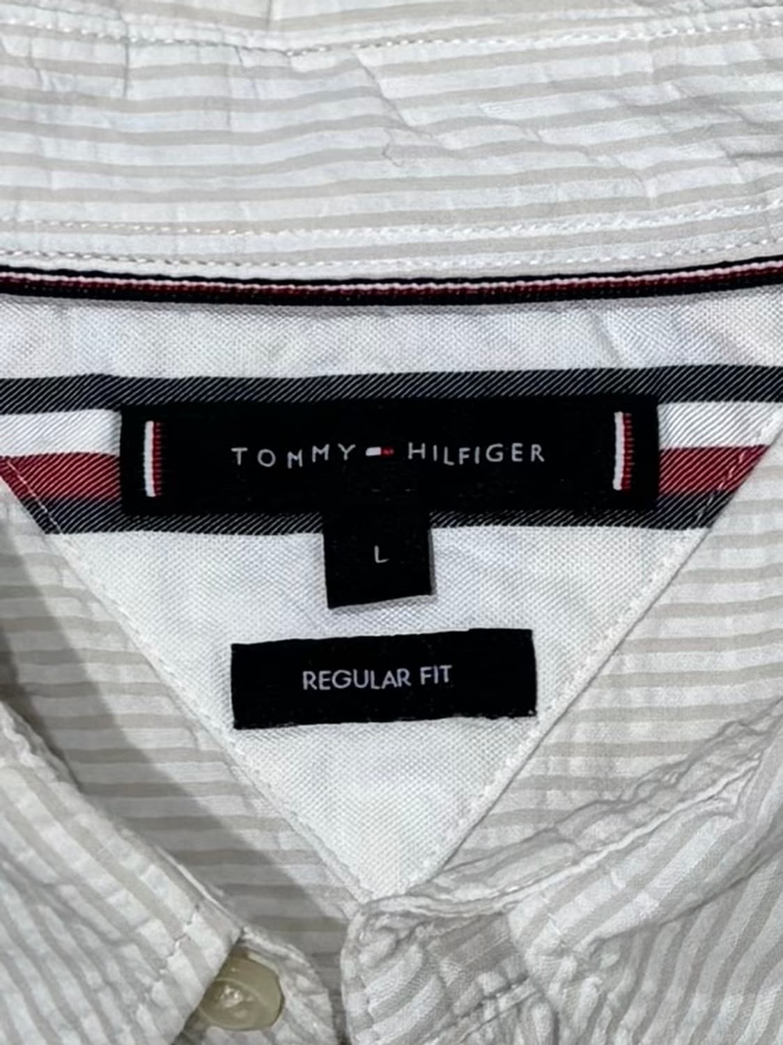 타미힐피거 스몰로고 스트라이프 반팔 셔츠 상품이미지7