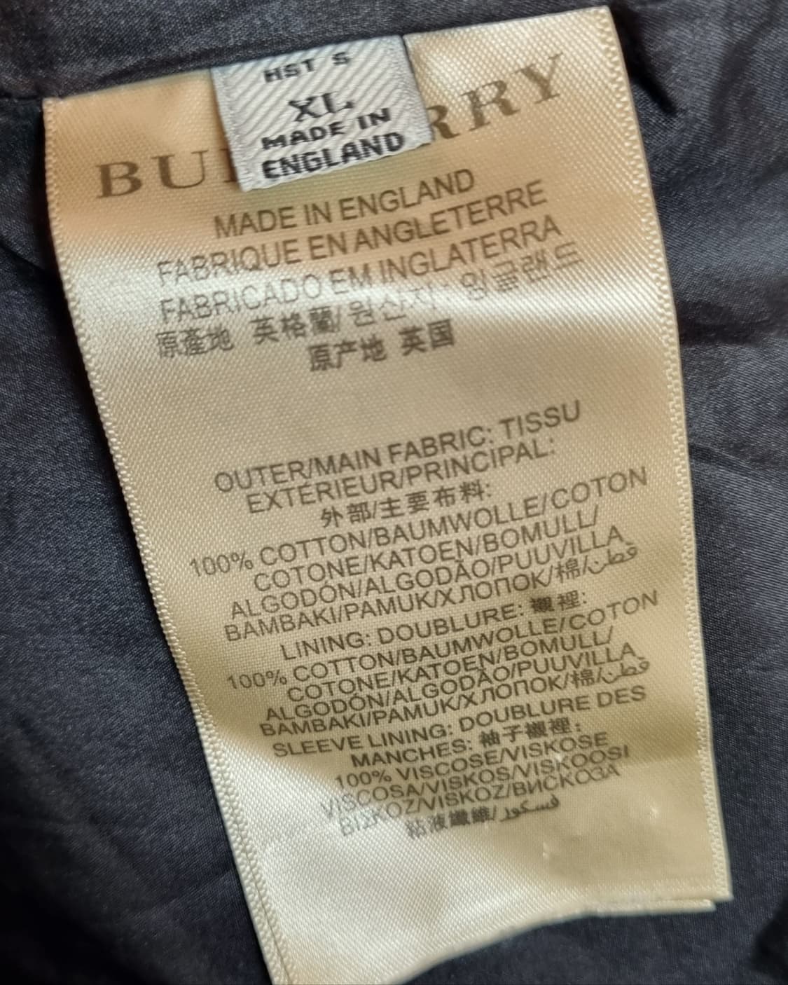 XL ) 버버리 노바체크 네이비 자켓  상품이미지4