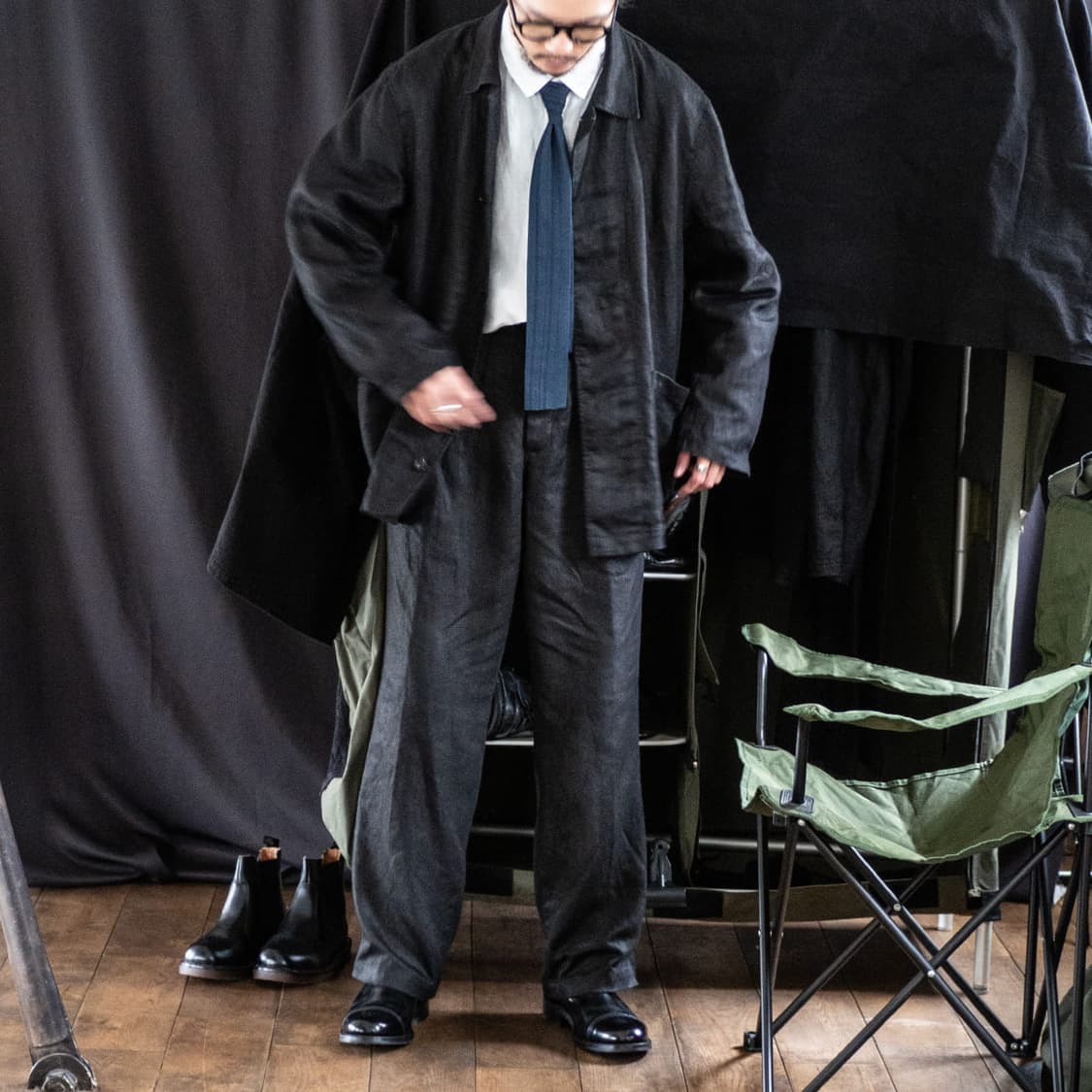 네스트로브컨팩트 헤비웨이트 린넨 트윌 밀리터리 자켓 상품이미지4