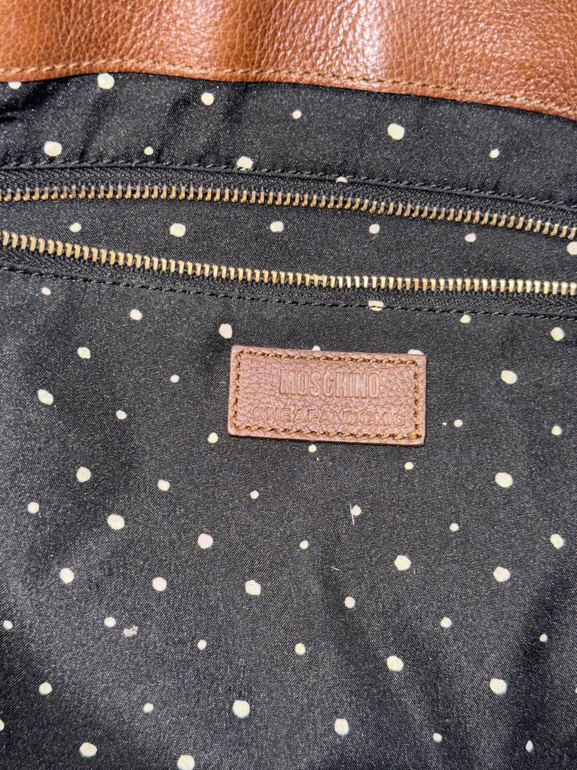 MOSCHINO leather shirring ruffle 숄더백 상품이미지7