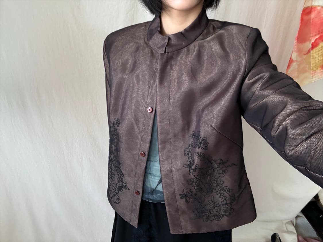 Bon CILIE 오간자 차이나카라 자켓 상품이미지8