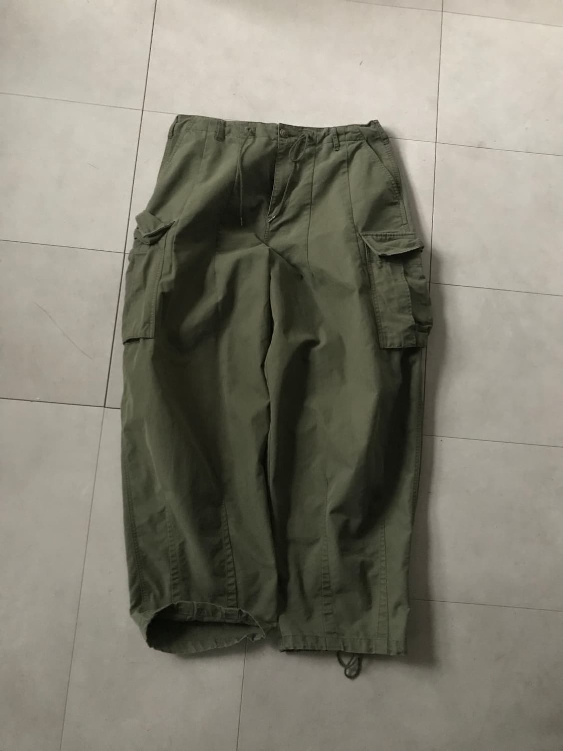 카키 와이드핏 카고팬츠 상품이미지6