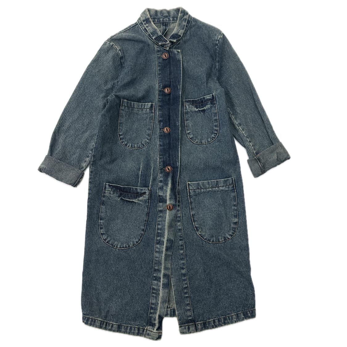 빈티지 그런지 청 Y2K 데님 롱 워싱 셔츠남방  상품이미지2