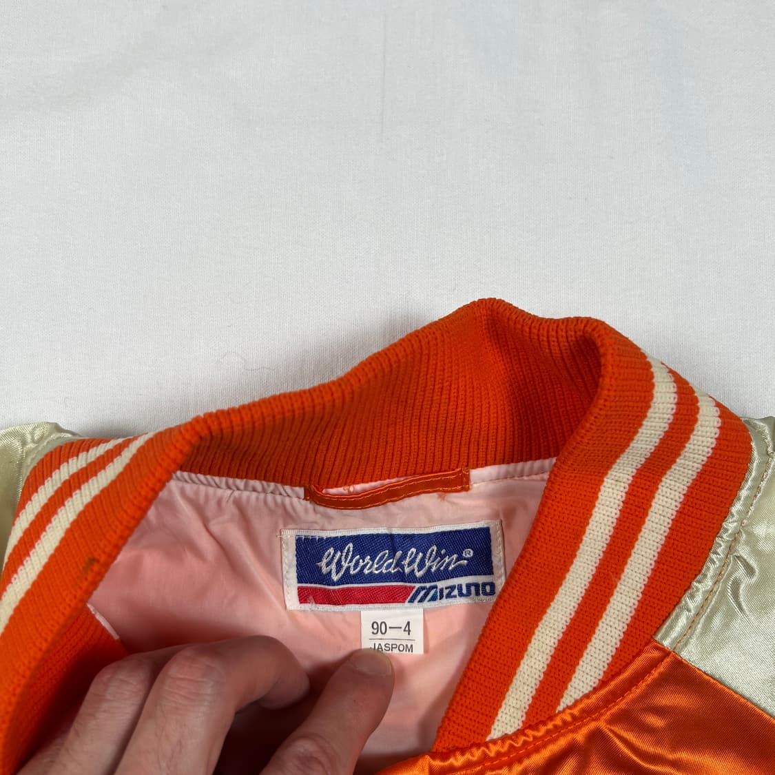 90’s 미즈노 mizuno rasshoppers 팀 사틴자켓  상품이미지8