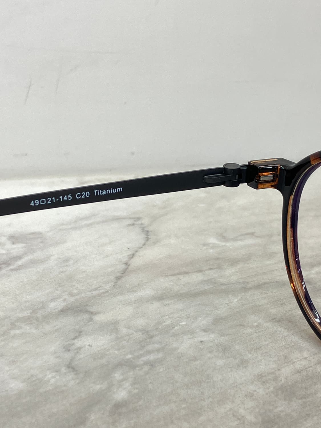 B30 하츠 Hatz 레오파드블랙 라운드 뿔테 안경(15g) 상품이미지7