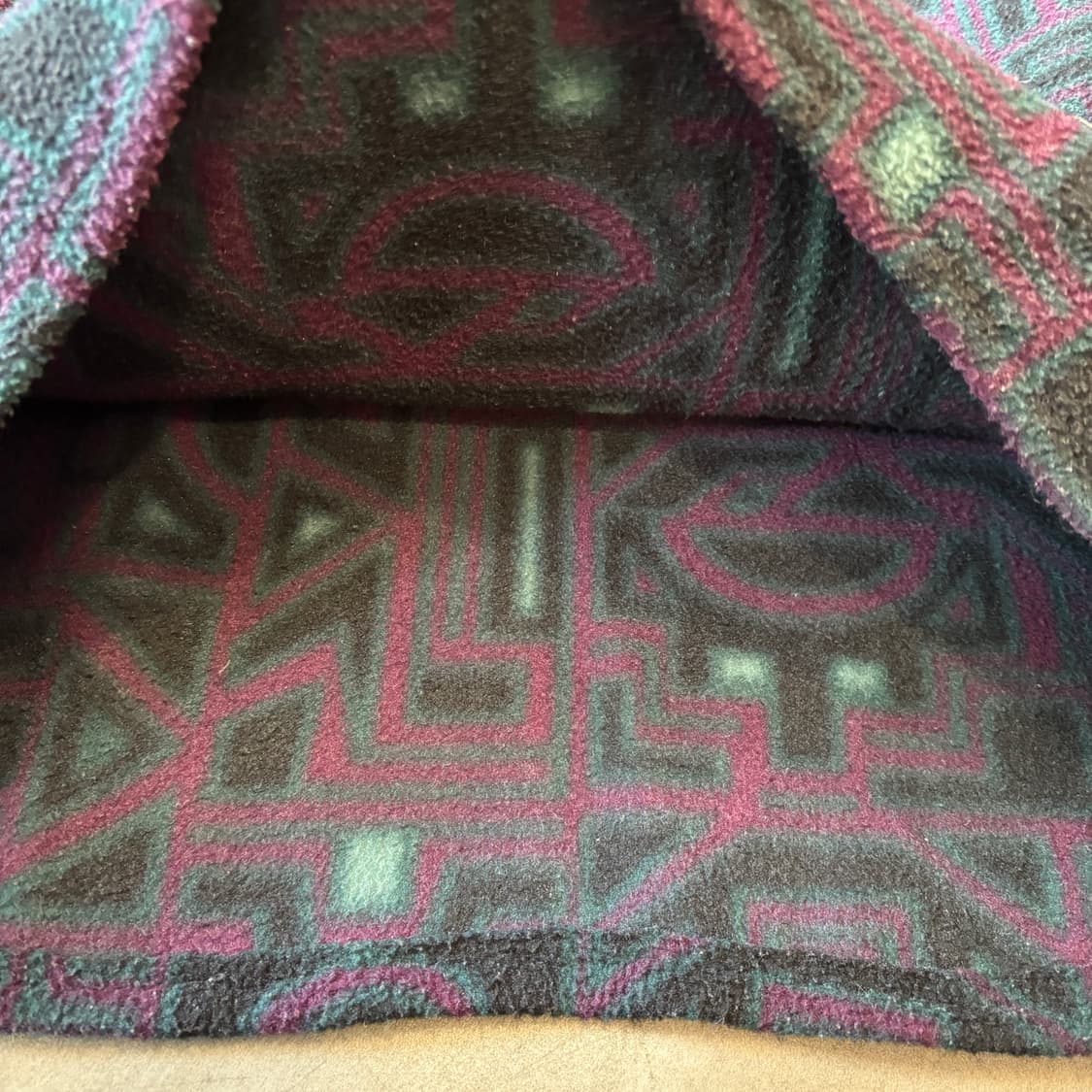 90s 90년대 미국 생산 컬럼비아 아즈텍 플리스 스냅티 상품이미지6