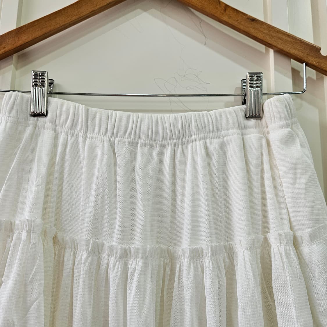 화이트 캉캉 미니 스커트 상품이미지2