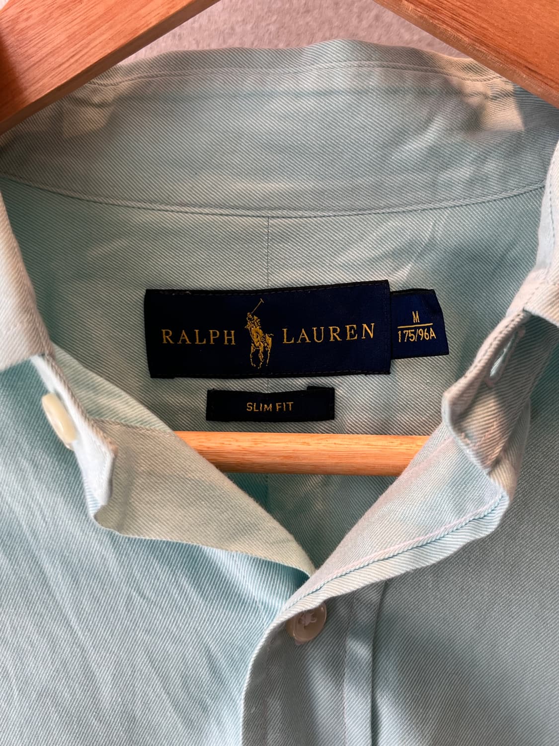 폴로 랄프 로렌 옥스퍼드 슬림핏 민트 셔츠  상품이미지2