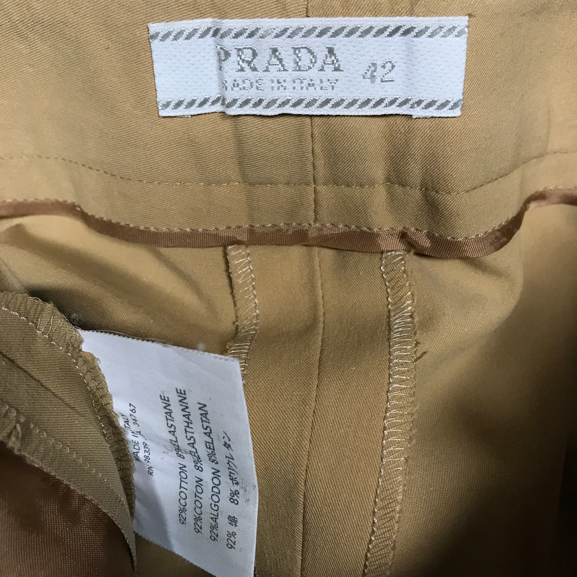 프라다 베이지 슬랙스 42(W) 상품이미지5