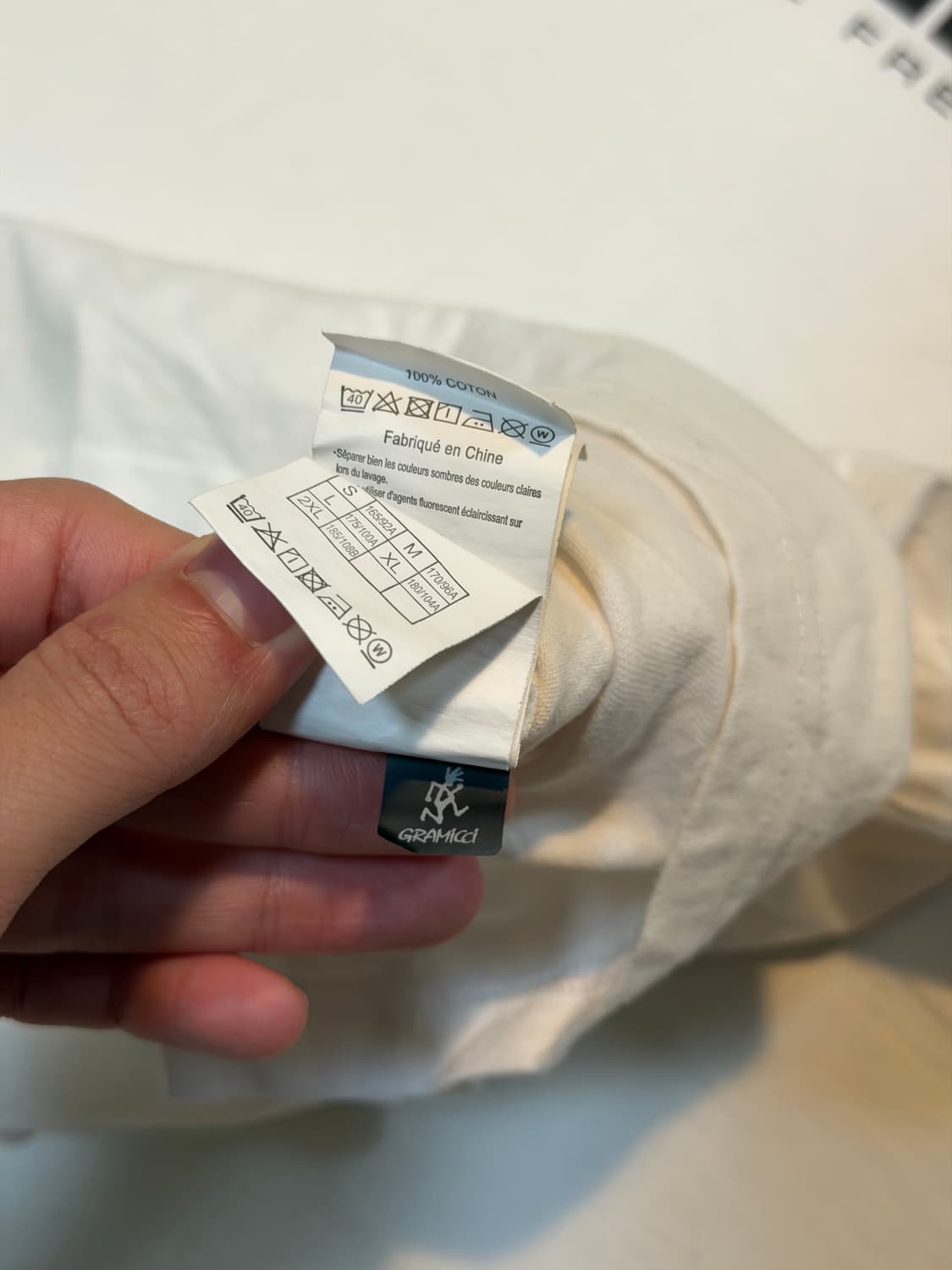 그라미치 스펠아웃 클라이밍 로고 반팔 티셔츠 화이트 상품이미지5