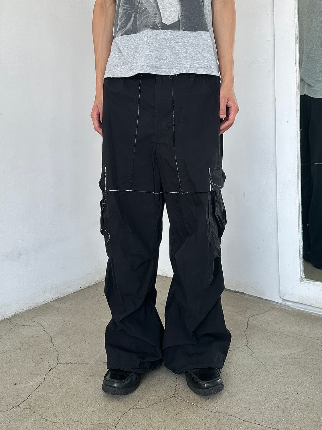저널 스탠다드 컷아웃 와이드 나일론 카고 팬츠 상품이미지1