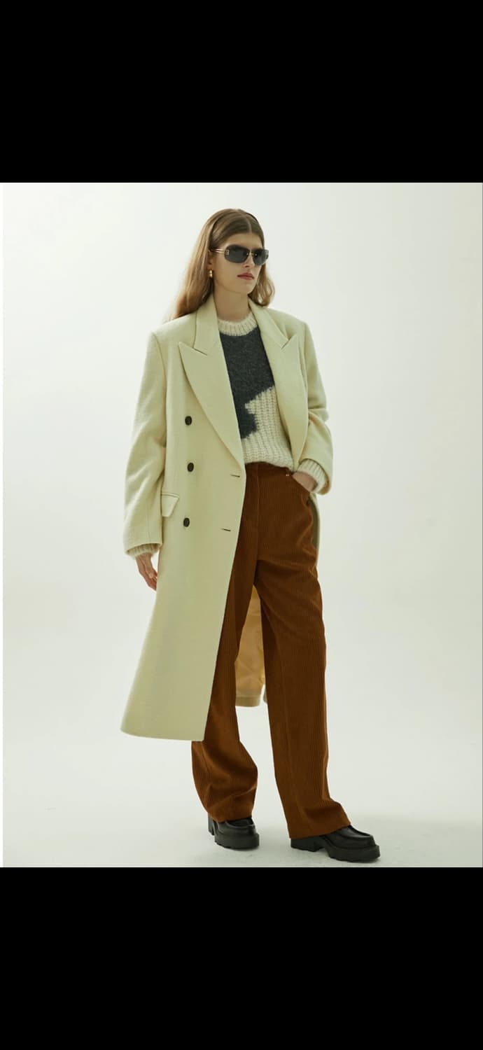 엔오르 더블브레스트 테일러 코트 YELLOW 상품이미지6