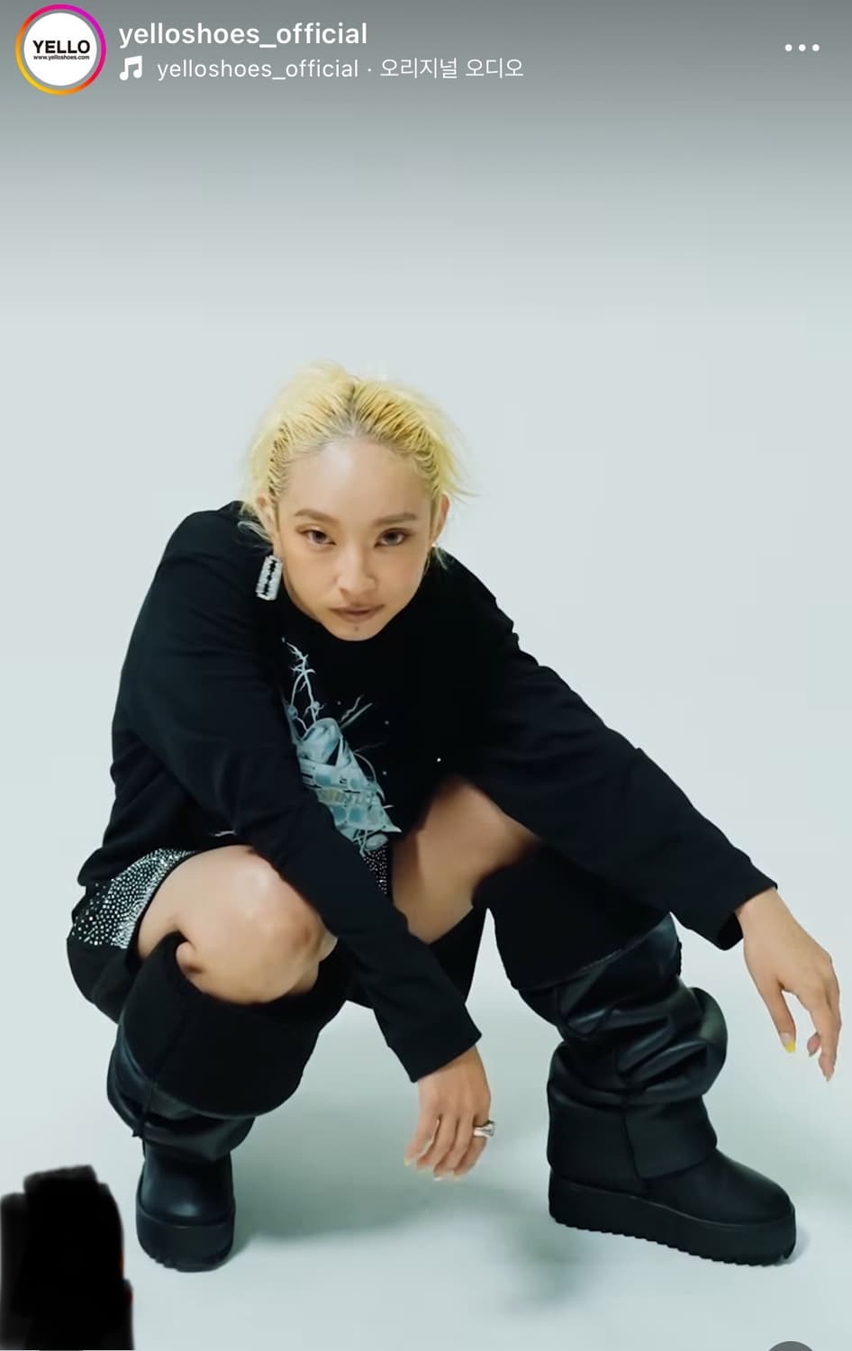 YELLO 블랙 어그 부츠 상품이미지3