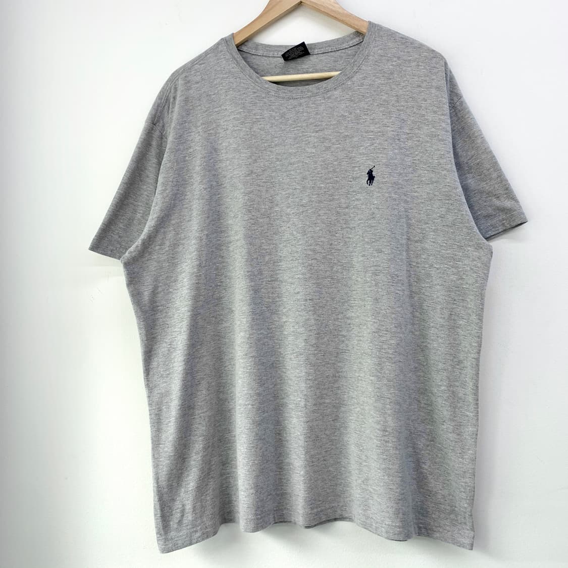 폴로 기본 포니 오버사이즈 그레이 티셔츠 상품이미지5
