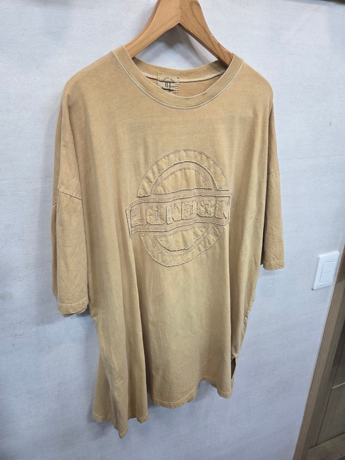 빈티지 블랙잭 런던 패치 피그먼트 빅사이즈 옆트임 반팔 xxxl 상품이미지5