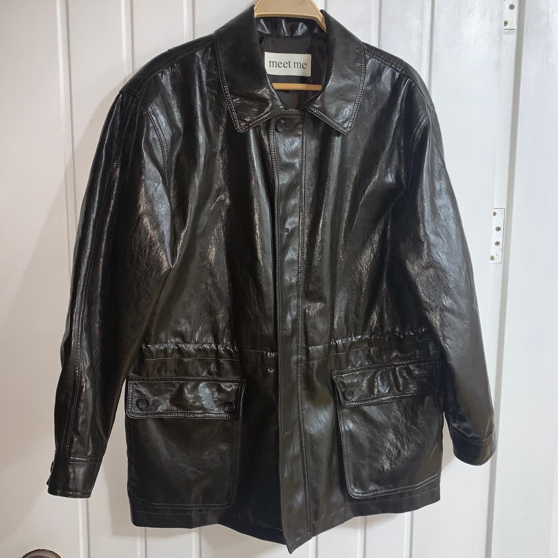 미트미 레더 자켓 야상 상품이미지3