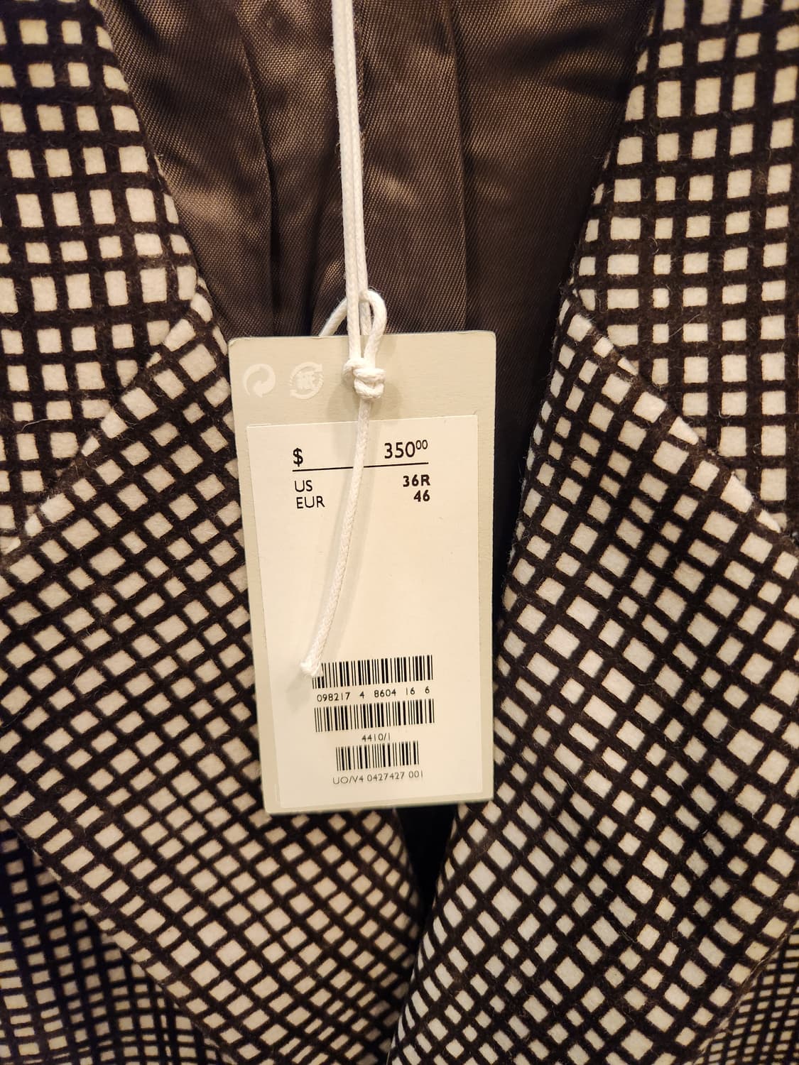 코스 체크 패턴 코트 새제품  상품이미지2