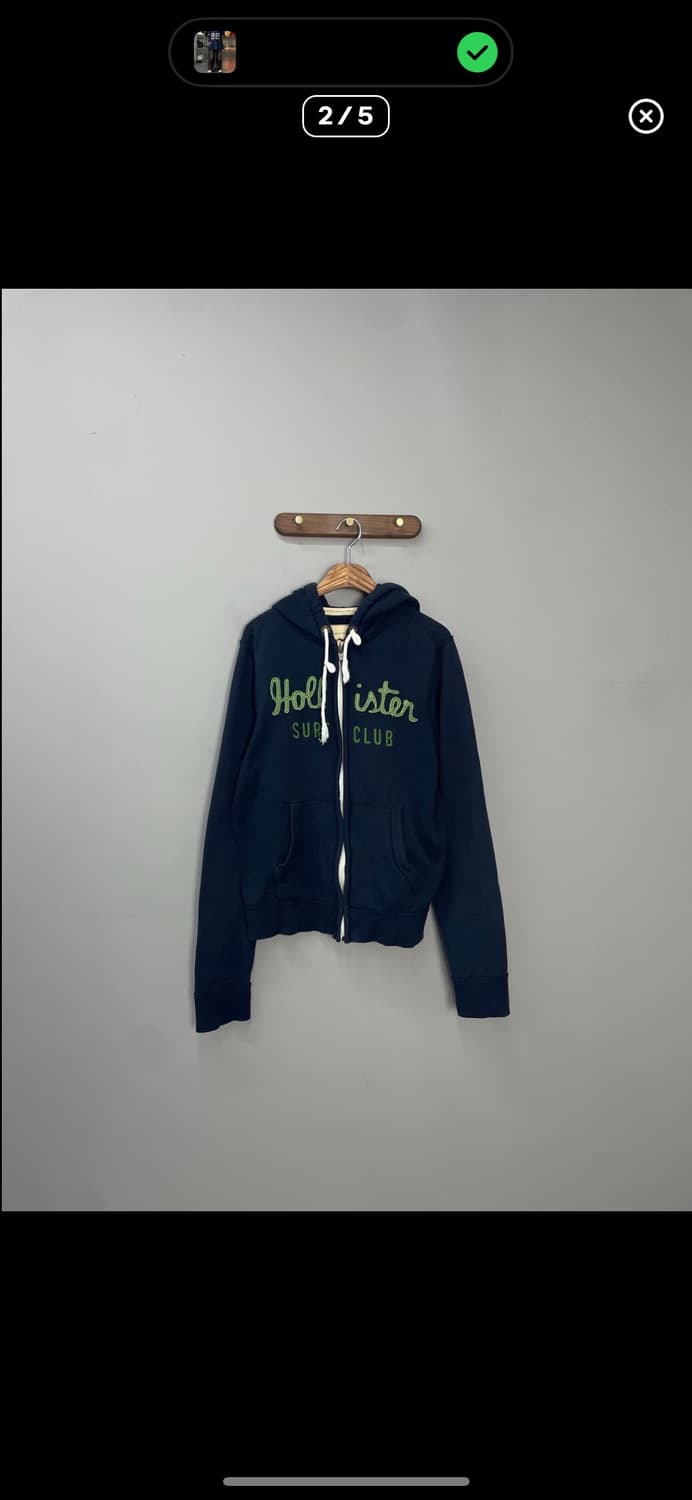 홀리스터 서프클럽 네이비 후드집업 A3010 상품이미지2