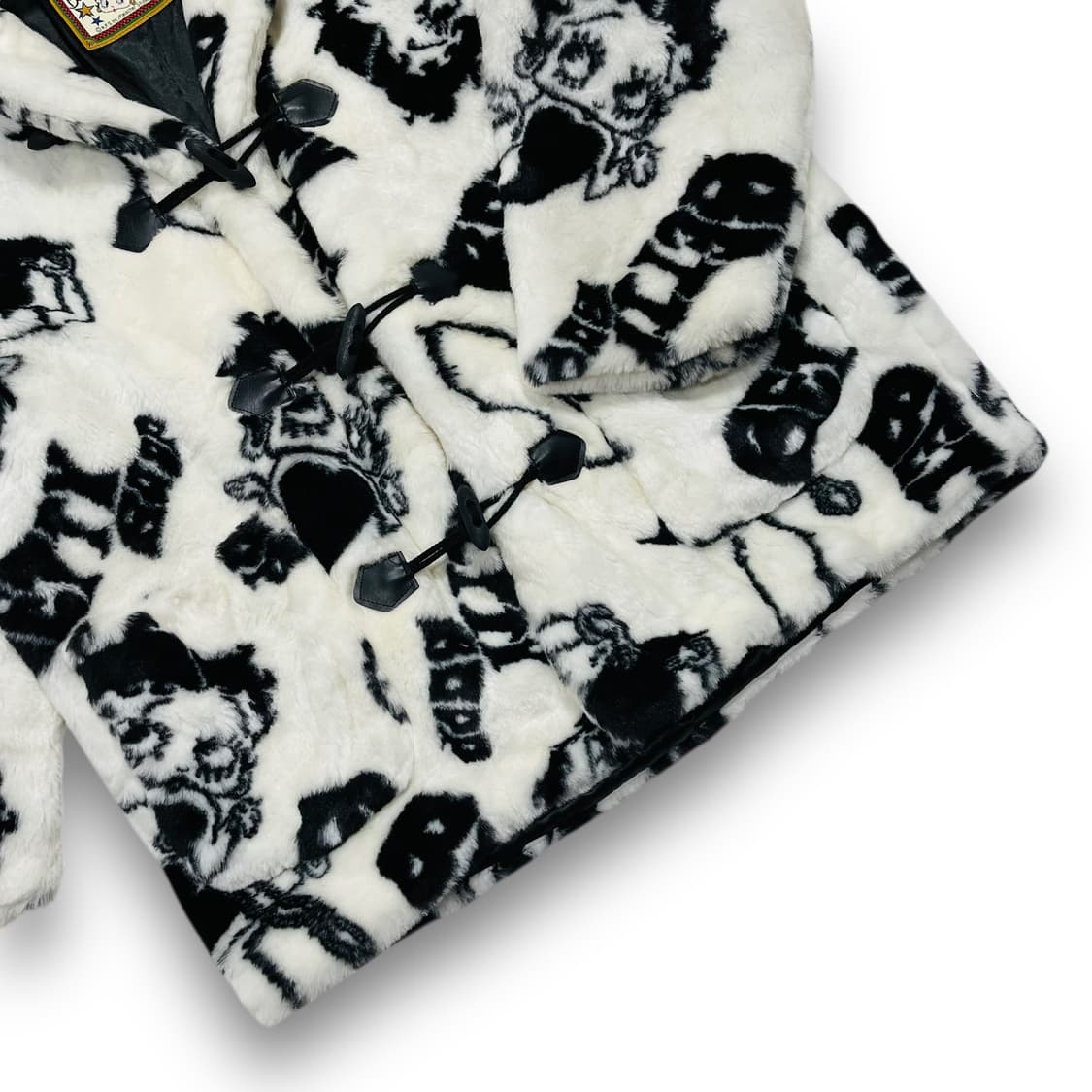 베티 붑 90s 킨키 아트 퍼 빈티지 후디 더플 코트 상품이미지4