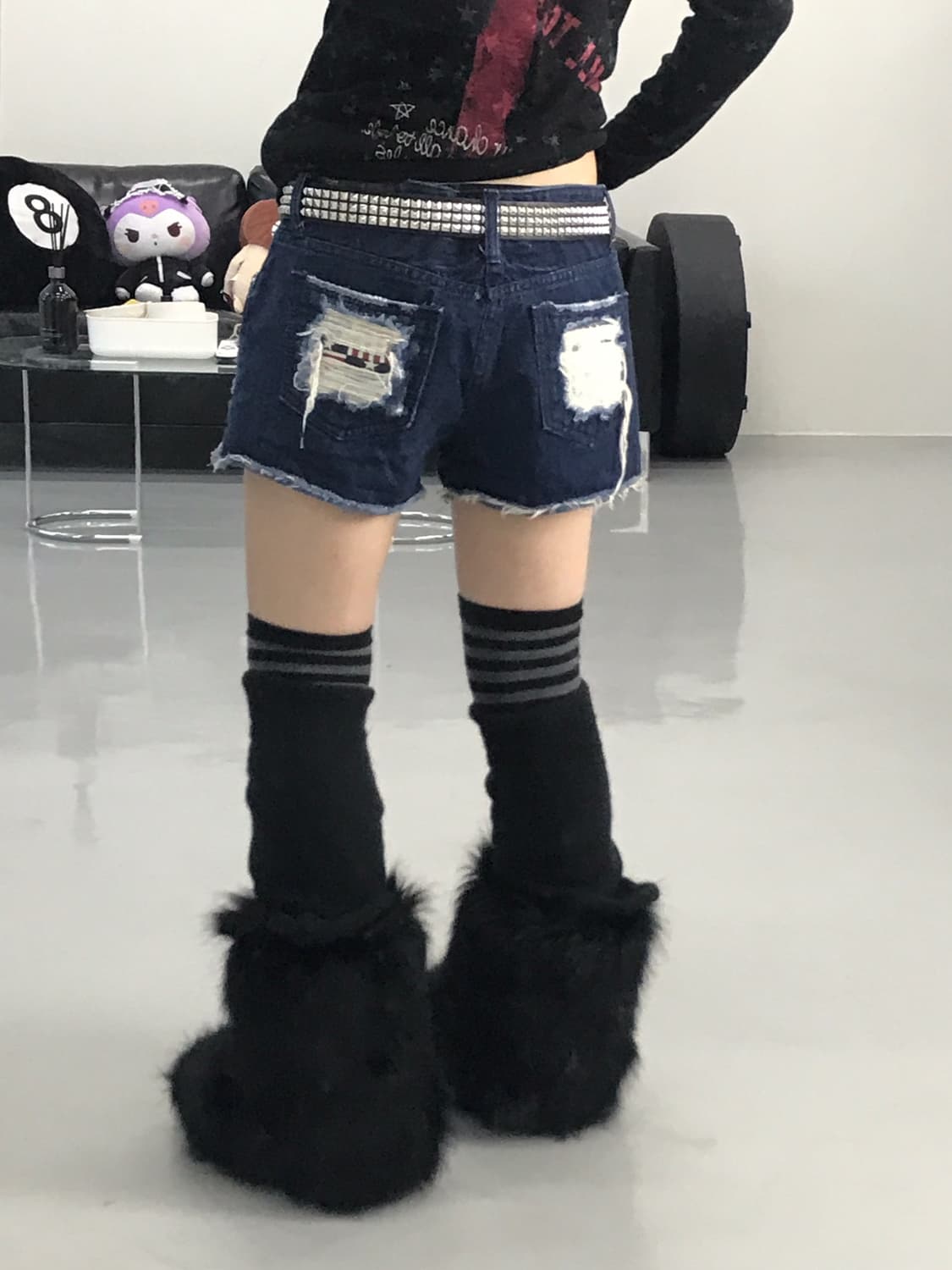Vintage Detail Denim Shorts 상품이미지3