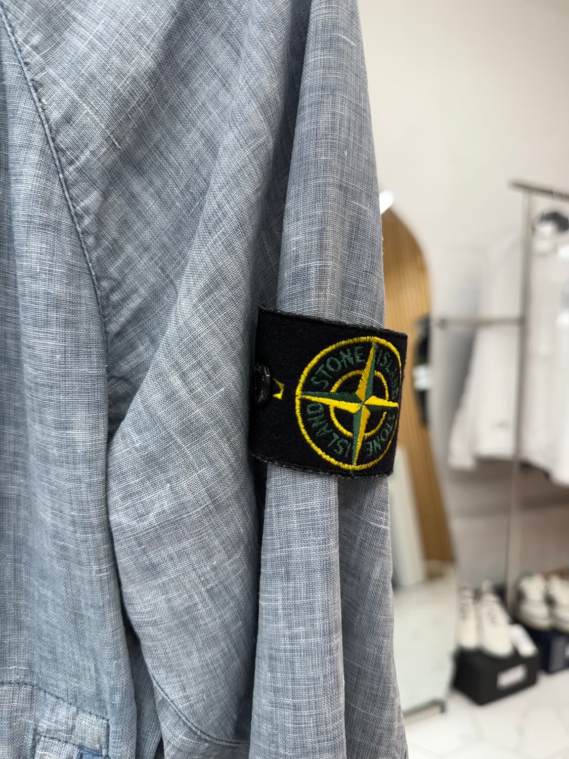 [S] 스톤아일랜드 린넨 와트로 후드 자켓 상품이미지3