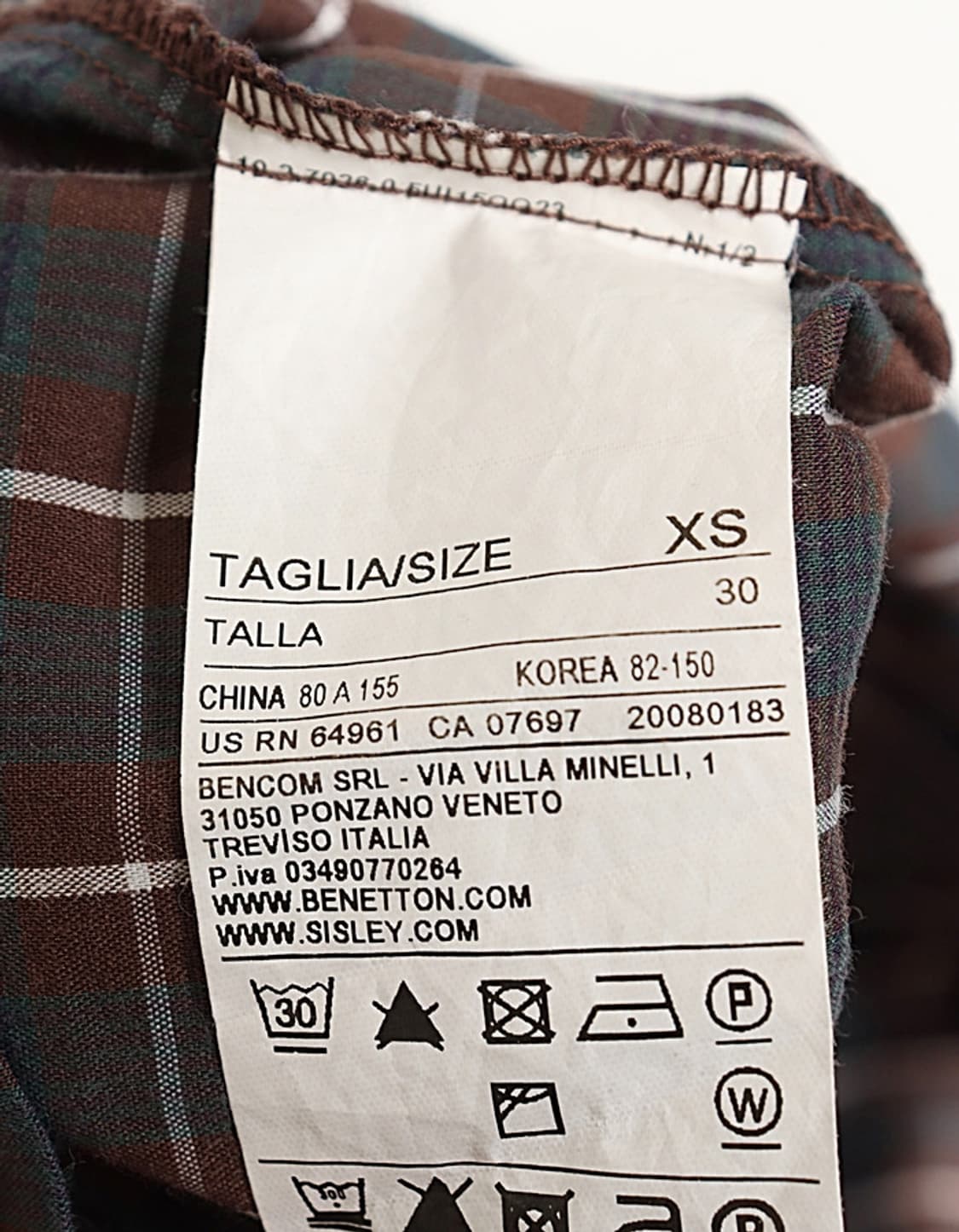 BENETTON Check Shirts 상품이미지9