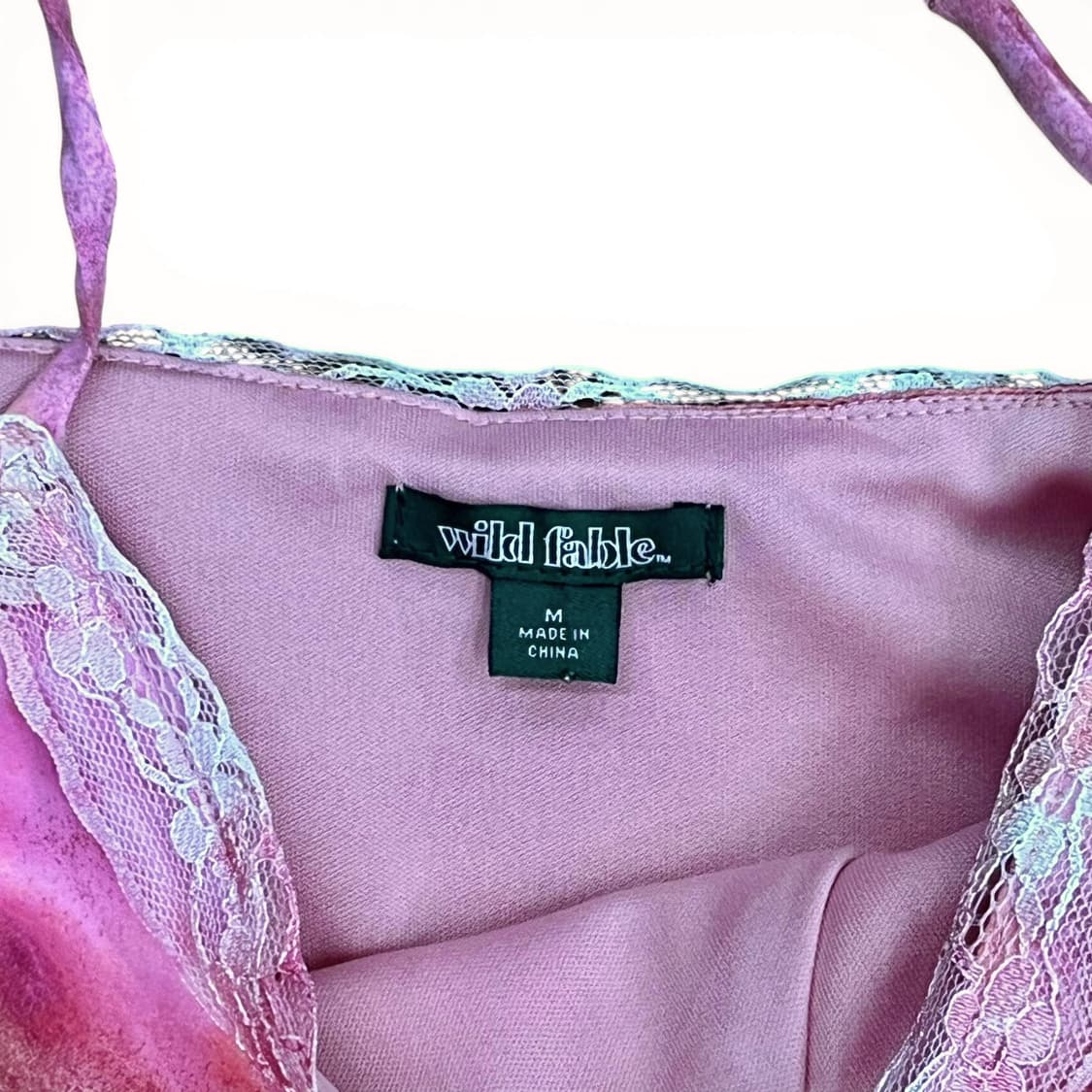 Pink Print Unbalance Slip Dress 상품이미지9