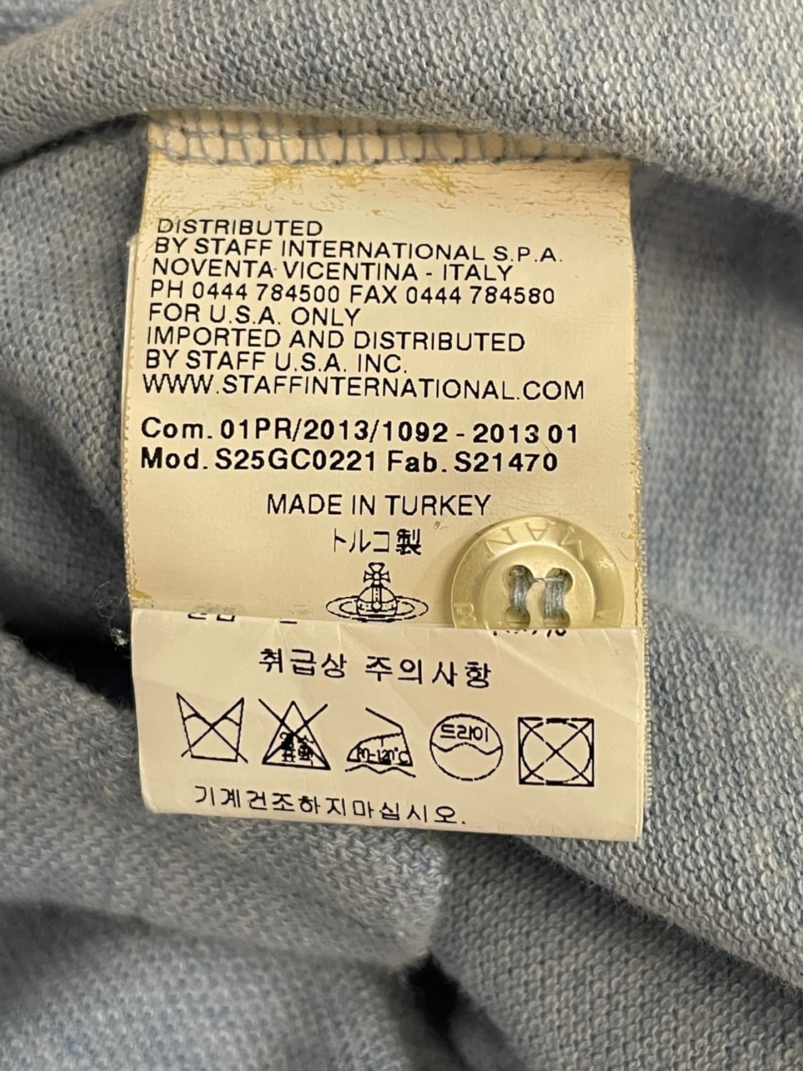 비비안 웨스트우드 오브 로고 PK 반팔 티셔츠 상품이미지6