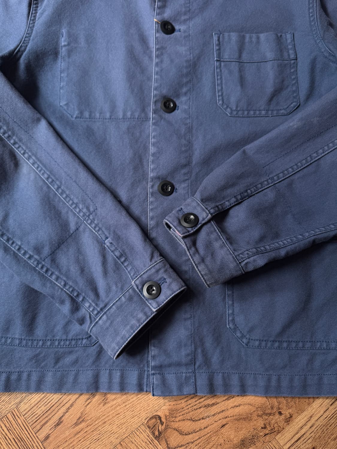[M]빈티지 페이딩 3포켓 프렌치 워크 자켓 상품이미지5