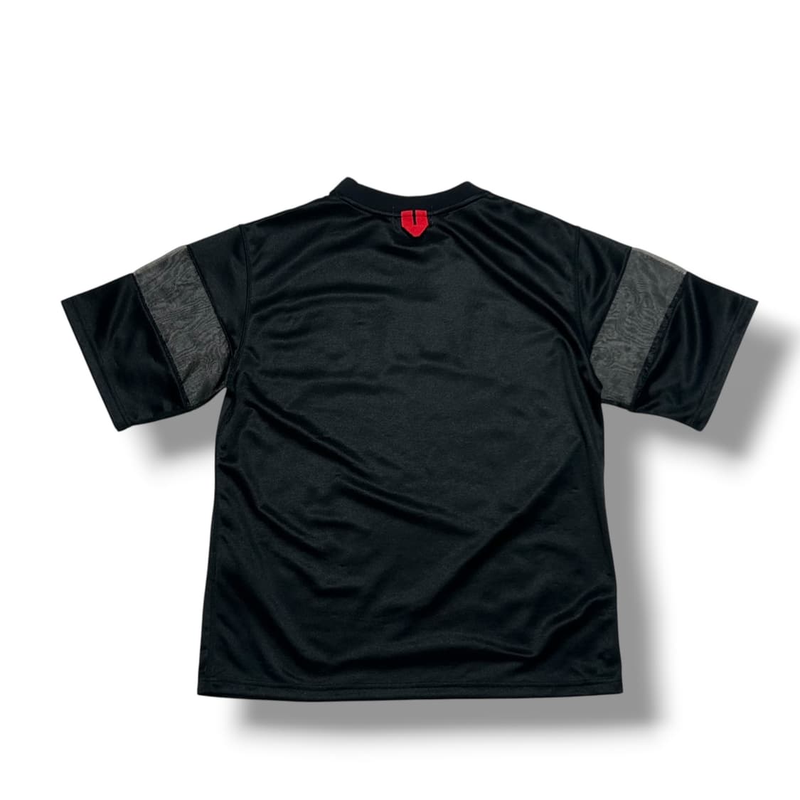 Bape 솔리드 카모 자카드 멀티로고 핏 풋볼 저지 블랙 상품이미지2