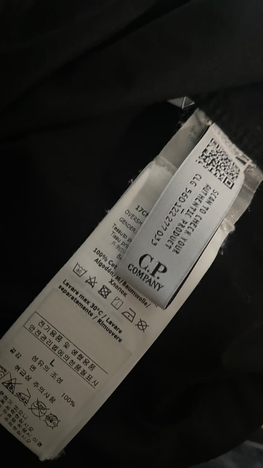 C.P.컴퍼니 블랙 셔츠 자켓 L 상품이미지4