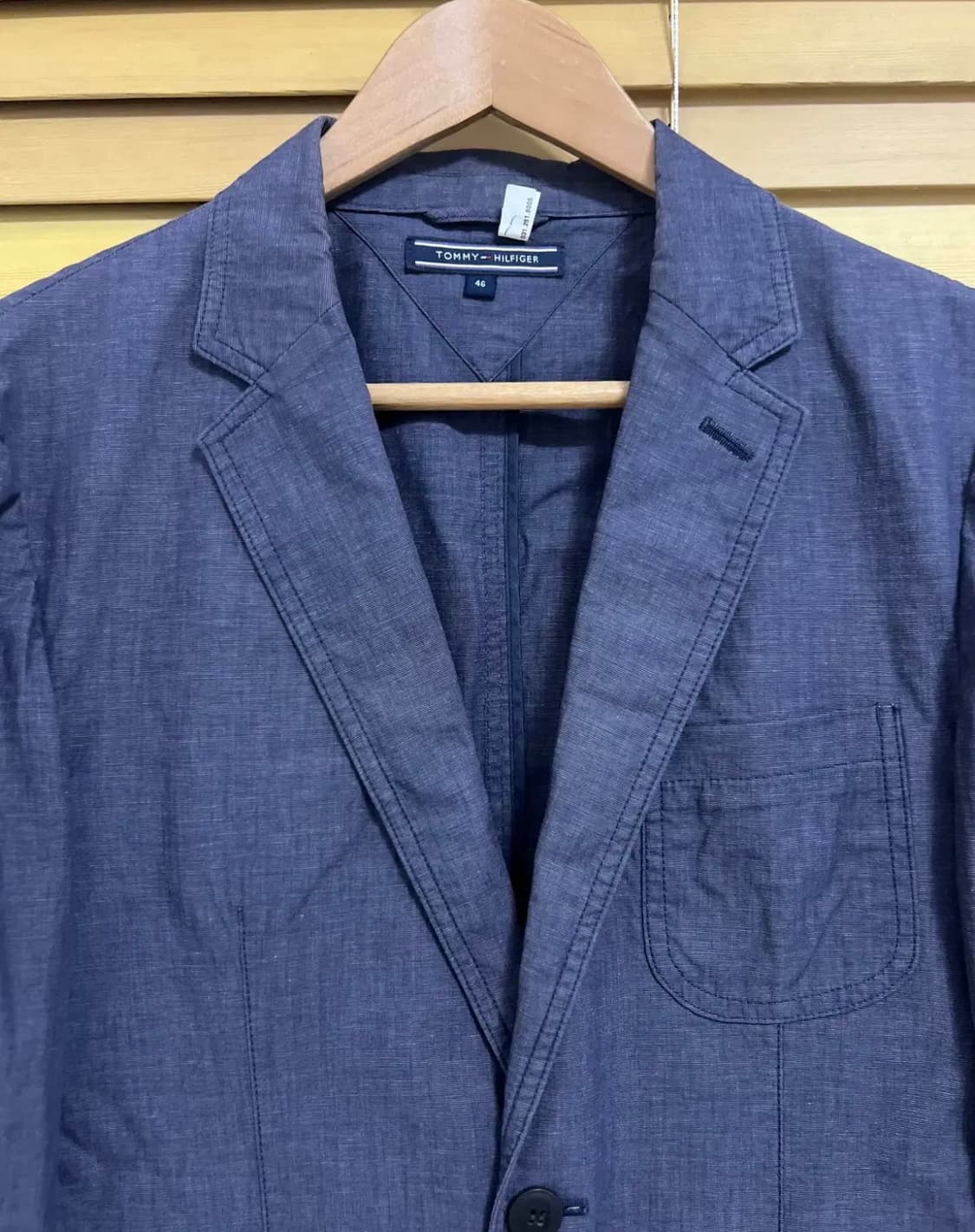 타미힐피거 남성 네이비 코튼자켓 46 상품이미지1