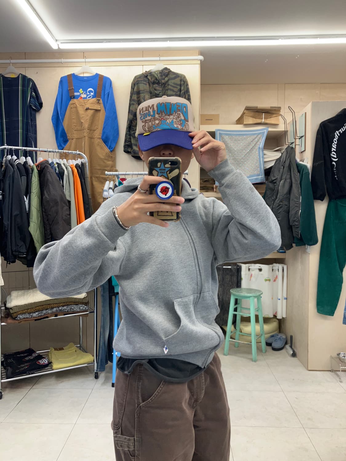 KAPITAL DENIM MEN LOVES CAT  trucker cap 상품이미지6