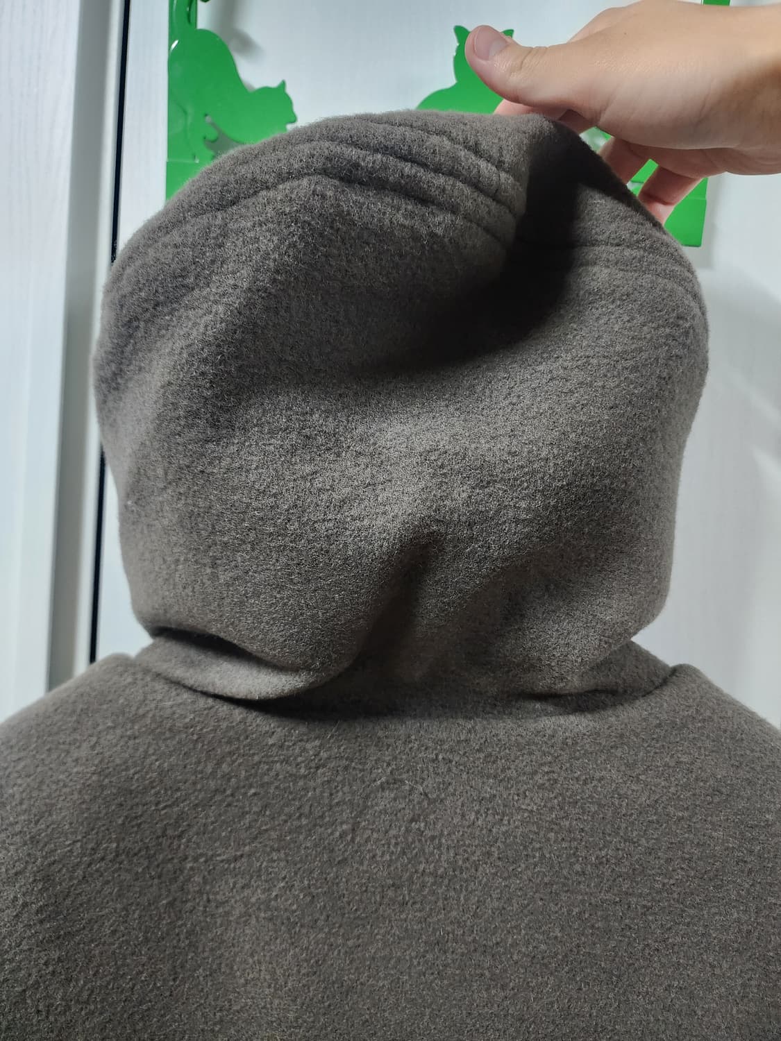 브라운야드 24fw 더플코트 올리브 그레이 5 상품이미지4