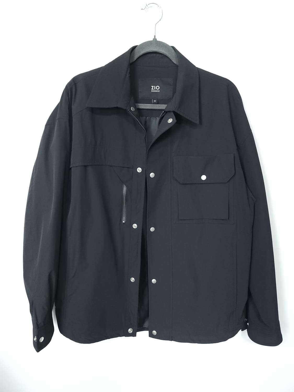 송지오 옴므 블랙 셔츠 자켓 95 M 상품이미지3